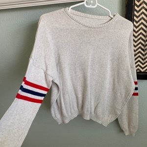 Brandy Melville sweater with blue and red stripes!